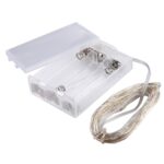 50 LED SMD 0603 3 x pilas AA Caja Lámpara de hadas Luz decorativa, DC 5V, 5m Green Light - Imagen 3