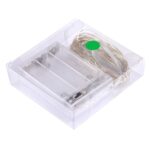 50 LED SMD 0603 3 x pilas AA Caja Lámpara de hadas Luz decorativa, DC 5V, 5m Green Light - Imagen 4