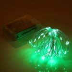 50 LED SMD 0603 3 x pilas AA Caja Lámpara de hadas Luz decorativa, DC 5V, 5m Green Light - Imagen 5