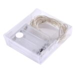 50 LED SMD 0603 3 x pilas AA Caja Lámpara de hadas Luz decorativa, DC 5V, 5m White Light - Imagen 4