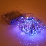 100 LED SMD 06033 x pilas AA caja lámpara de hadas luz decorativa, DC 5V, 10m Blue Light - Imagen 5
