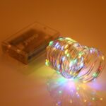 100 LED SMD 06033 x pilas AA caja lámpara de hadas luz decorativa, DC 5V, 10m Colorful Light - Imagen 5