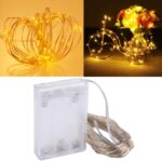 100 LED SMD 06033 x pilas AA caja lámpara de hadas luz decorativa, DC 5V, 10m Warm White