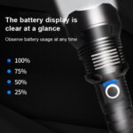 Flujo luminoso X92: linterna LED impermeable de 2000 lm, función de enfoque retráctil - Imagen 5