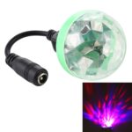 Mini lámpara de escenario LED de bola mágica RGB de 4W con cable conector hembra de CC 5,5x2,5/2,1mm a USB hembra