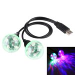 Luz de escenario de bola mágica de cristal LED USB de 4W RGB 1 a 2