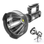 W590 P50 10W Linterna LED fuerte recargable 4 modos Proyector exterior con trípode