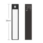 20cm Original Xiaomi Youpin YEELIGHT LED inteligente Sensor de movimiento humano barra de luz recargable armario lámparas de pared del pasillo, 20cm