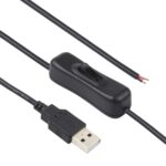 Cable de alimentación con conector eléctrico USB para barra de luces LED, con interruptor, longitud del cable: 1 m - Imagen 2