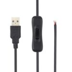 Cable de alimentación con conector eléctrico USB para barra de luces LED, con interruptor, longitud del cable: 1 m - Imagen 3