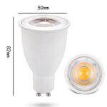 GU10 10W SMD 2835 16 LED 2700-3100K Alto brillo Sin parpadeo Lámpara Copa Foco de ahorro de energía, CA 90-265V, 10W - Imagen 4