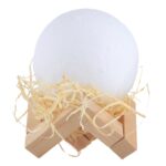 Luz nocturna LED de bajo consumo con carga USB y base de soporte de madera, Touch 7-color(8cm) - Imagen 2