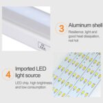 0,8 W 10 LED Luz blanca cálida Pantalla estrecha Luz de sensor de cuerpo humano inteligente Luz LED para gabinete de pasillo, Versión de carga USB - Imagen 4