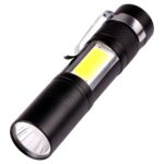 Linterna de bolsillo Fuerte luz 3 Modos USB recargable
