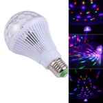 Lámpara de escenario LED giratorio de color completo E27, AC 85-260V