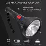 L-826 Single Core 3W USB Recargable Mini Portable Glare LED Linterna - Imagen 4