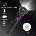 L-826 Single Core 3W USB Recargable Mini Portable Glare LED Linterna - Imagen 5