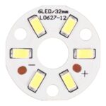 3W 6 LED SMD 5730 Módulo LED Lámpara Fuente de iluminación de techo, DC 9V Luz blanca