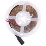 Tablero desnudo 2835 SMD Luz blanca regulable / Luz cálida Luz de cuerda LED, 60 LED/m, Longitud: 5 m, 12 V 2 A 100-240 V, 2835 SMD LED, 5m