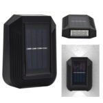 Lámpara de pared solar de 6 LED para jardín decorativo al aire libre luz arriba y abajo