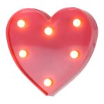 2 x pilas AA alimentadas por fiesta Festival mesa boda lámpara luz nocturna, Heart(Yellow), Heart(Pink), Heart(Blue), Heart(Red), Heart(White)