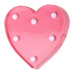 2 x pilas AA alimentadas por fiesta Festival mesa boda lámpara luz nocturna, Heart(Yellow), Heart(Pink), Heart(Blue), Heart(Red), Heart(White) - Imagen 2