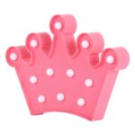 2 x pilas AA alimentadas por fiesta Festival mesa boda lámpara luz nocturna, Small Crown(Pink) - Imagen 2