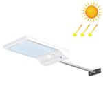 3.8W 48 LED de dos colores Luz de pared solar impermeable para exteriores Sensor Luz de jardín Luz de calle con poste, Flujo luminoso: 450lm, with Pole