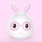 Lámpara de decoración LED con pilas creativa, regalo novedoso, Smile Pink Rabbit/Battery-Powered - Imagen 2