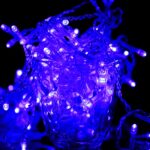 Cadena de 96 LED Little Ice Bars con junta final y controlador multifunción, enchufe de EE. UU., CA 110 V, 3.5m Blue Light US Plug