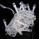 Cadena de luces de cortina de 300 LED con junta final, controlador multifunción y memoria a prueba de agua, enchufe de EE. UU., CA 110 V, Warm White US Plug - Imagen 3