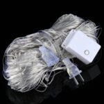 Luz de cadena reticular de 200 LED con junta final y controlador multifunción, enchufe de EE. UU., CA 110 V, Warm White US Plug - Imagen 2