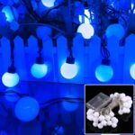 Cadena de luces con 40 LED, 3 pilas AA, 3 modos, CC 4,5 V, 4m Blue Light
