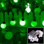 Cadena de luces con 40 LED, 3 pilas AA, 3 modos, CC 4,5 V, 4m Green Light