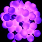Cadena de luces con 40 LED, 3 pilas AA, 3 modos, CC 4,5 V, 4m Purple Light - Imagen 5
