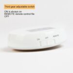 CL037 Luz blanca cálida Control remoto infrarrojo LED Luz nocturna, Luz de pared de dormitorio con carga USB, distancia de control remoto: 3-5 m - Imagen 4