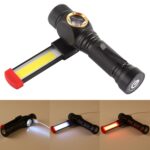 W550 10W 800LM Carga USB T6 + COB IPX6 Linterna LED resistente a prueba de agua Lámpara de trabajo con 5 modos