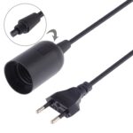Portalámparas con tapa de alambre E27, toma de corriente para lámpara con cable de extensión de 1,2 m, enchufe pequeño para Reino Unido, EU Plug, 1.5m - Imagen 3
