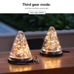 Lámpara colgante cónica de luz de estrella de energía solar IP55 Luz de decoración de jardín al aire libre impermeable - Imagen 5
