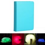 Luz nocturna de gran tamaño con carga USB portátil creativa, Big Size PU Material (Blue)