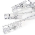 10 LEDs 2 pilas AA caja cadena lámpara luz decorativa para colgar cuadros en el hogar, fiesta DIY, boda, decoración navideña, 1.5m - Imagen 2