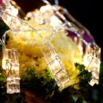 10 LEDs 2 pilas AA caja cadena lámpara luz decorativa para colgar cuadros en el hogar, fiesta DIY, boda, decoración navideña, 1.5m - Imagen 4