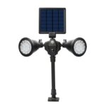 Foco LED de robot con energía solar Luz de sensor inteligente de doble cabeza para césped al aire libre - Imagen 2