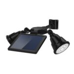 Foco LED de robot con energía solar Luz de sensor inteligente de doble cabeza para césped al aire libre - Imagen 3