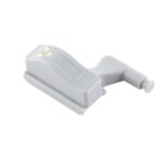 10 Uds 0,3 W bisagra interior Universal lámpara con Sensor LED armario 3 LED luz nocturna bombilla de encendido/apagado automático, 10 PCS White Light - Imagen 2