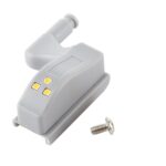 10 Uds 0,3 W bisagra interior Universal lámpara con Sensor LED armario 3 LED luz nocturna bombilla de encendido/apagado automático, 10 PCS Warm White - Imagen 4
