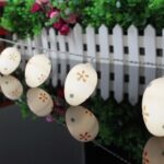 10 bombillas LED lindos huevos de Pascua lámpara decorativa vacaciones bombillas decorativas - Imagen 4