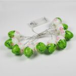 10 bombillas LED lindos huevos de Pascua lámpara decorativa vacaciones bombillas decorativas