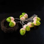 10 bombillas LED lindos huevos de Pascua lámpara decorativa vacaciones bombillas decorativas - Imagen 5