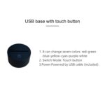 Luz decorativa de la noche de 3D LED creativa base negra del perro, USB con la versión del botón del tacto - Imagen 4